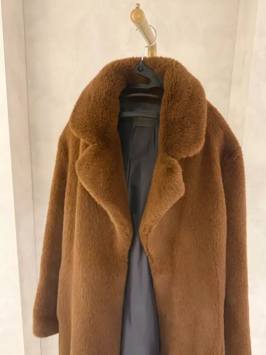 テディベア フェイクファー ロングコート - メルカリ