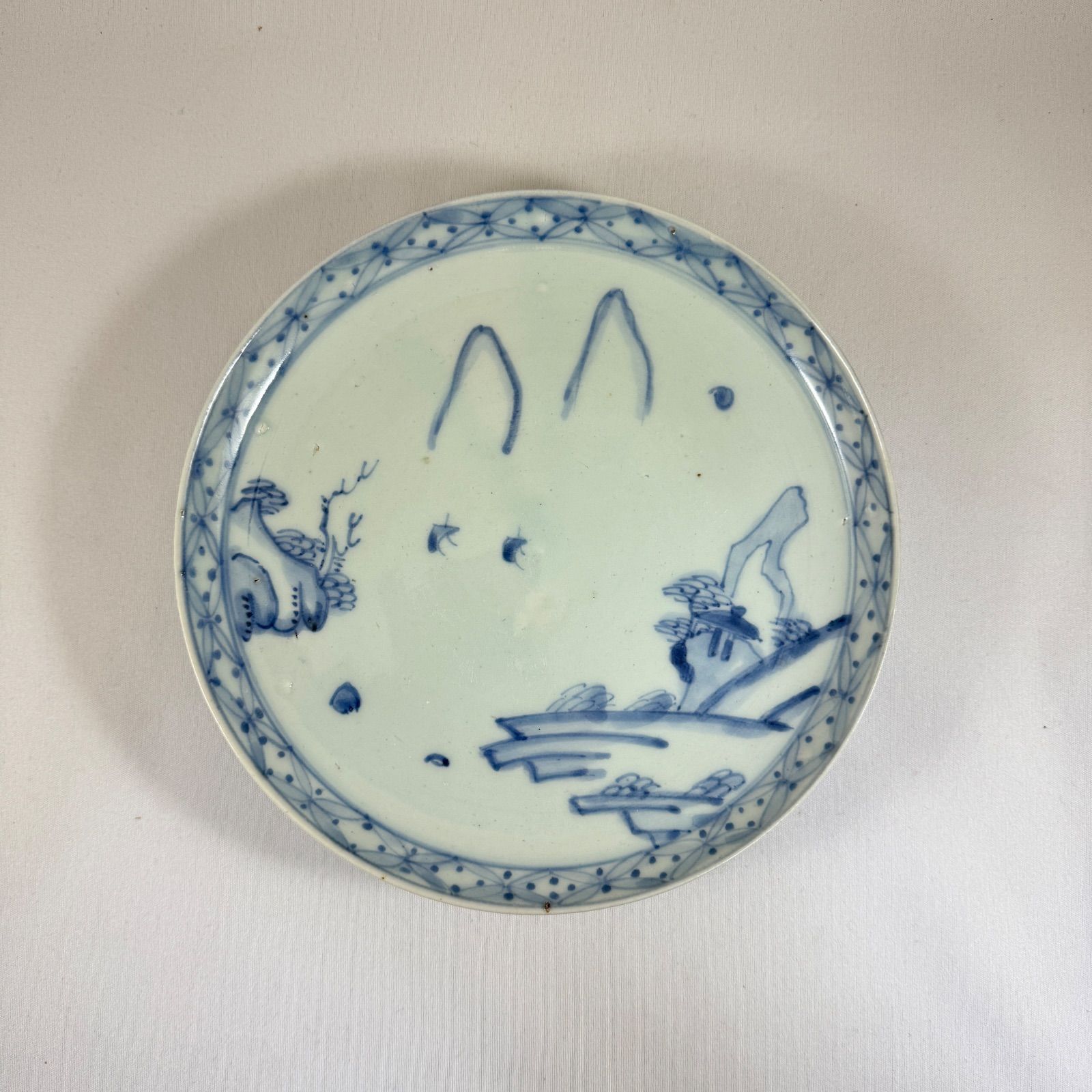 初期伊万里◇染付山水文皿◇古伊万里◇藍九谷◇江戸時代◇有田焼