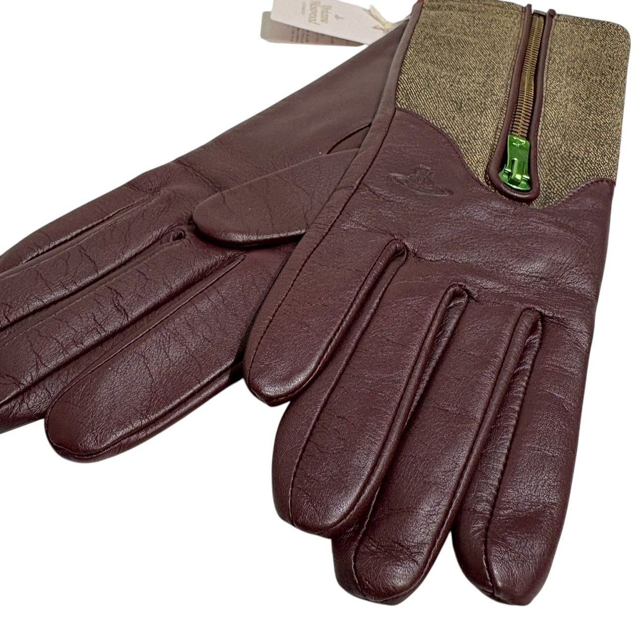 【Vivienne Westwood】ニット　アームウォーマー　ロング手袋　希少 タグ付き・未使用品】 ヴィヴィアン ウエストウッド レディース 手袋