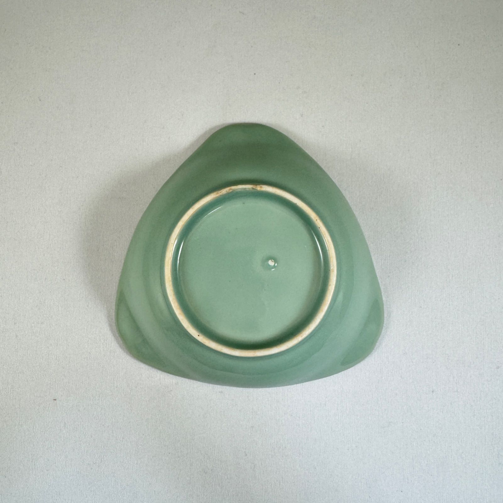 古伊万里◇青磁色絵花文変形皿◇柿右衛門様式◇江戸時代◇有田焼