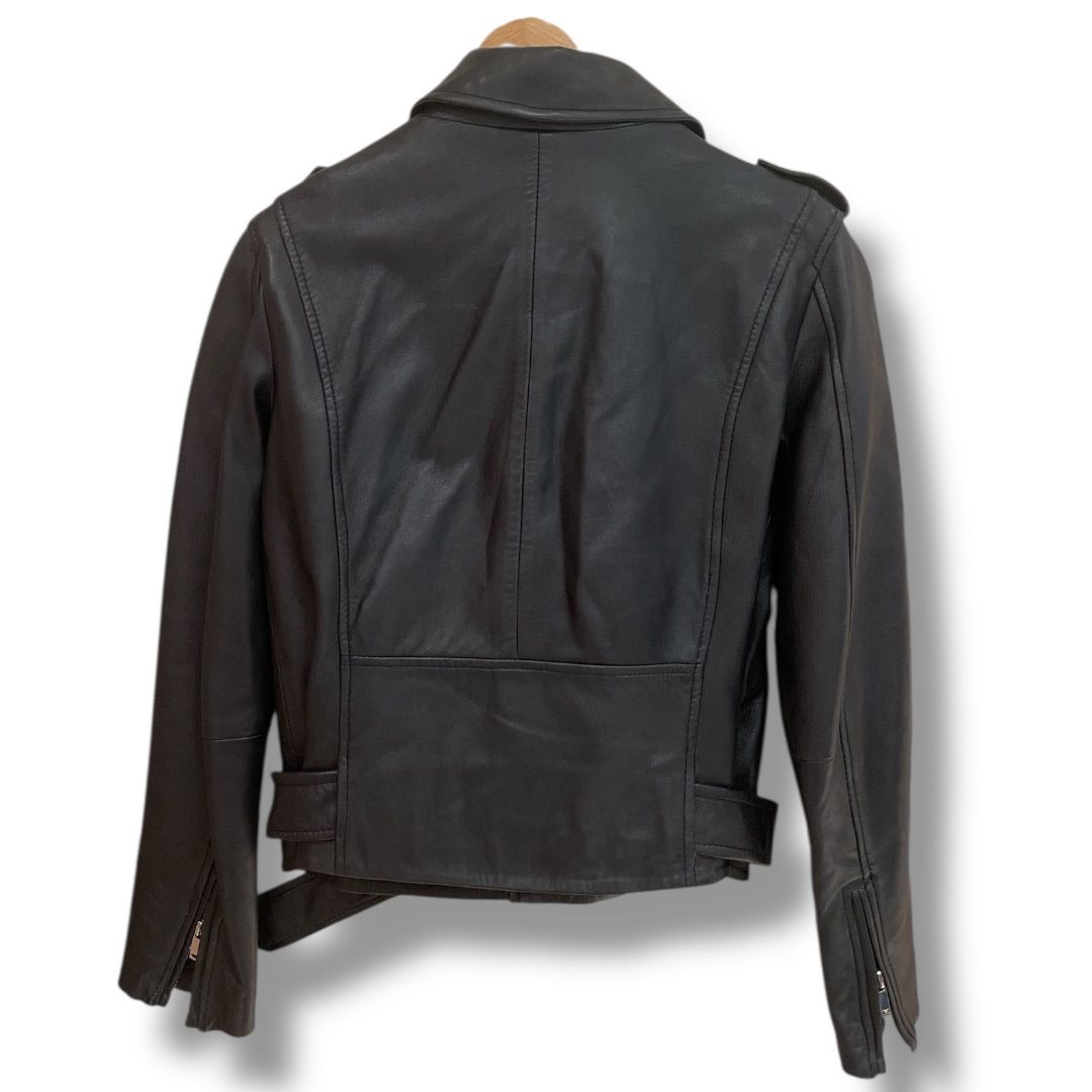ZARA WOMAN ザラウーマン ラムレザーライダースジャケット 羊革