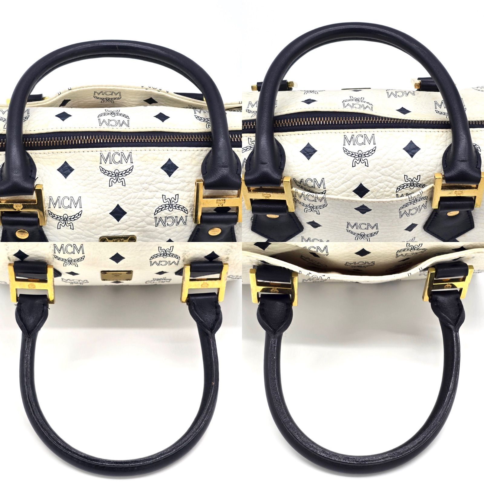 【MCM】ミニボストンバッグ ヴィセトス柄 MCM エムシーエム モノグラム ヴィセトス柄 ハンドバッグ ミニボストン