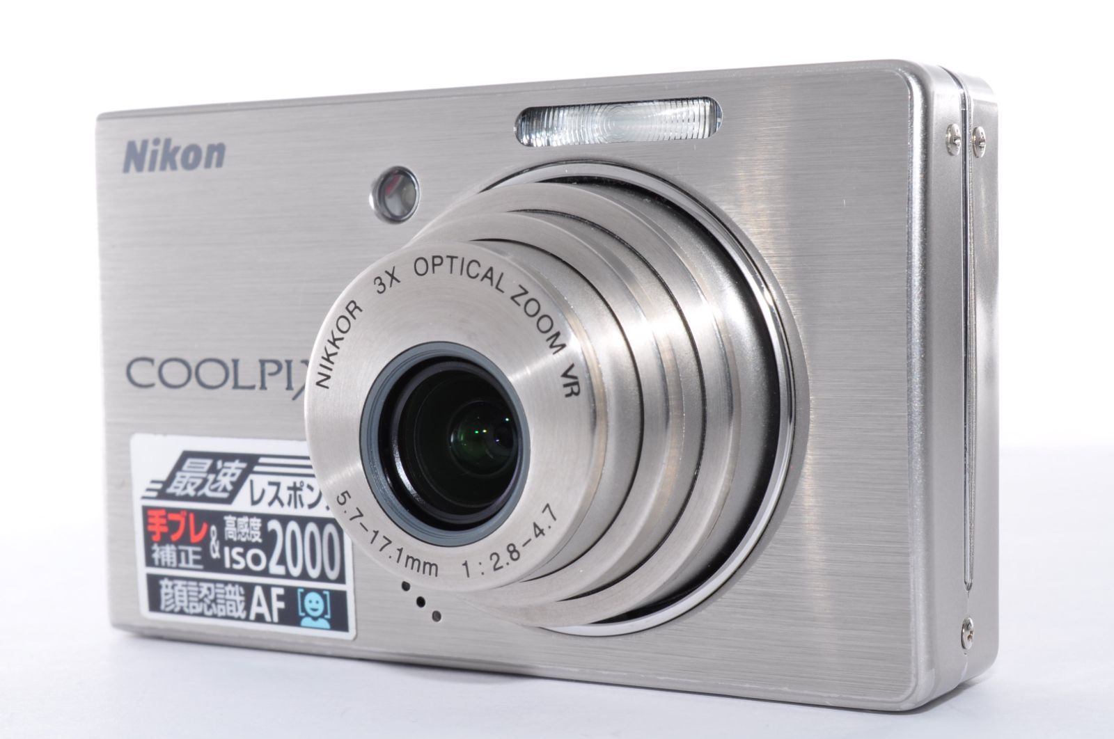 美品 NIKON COOLPIX S500 シルバー　動作確認済 Nikon COOLPIX S500 DIGITAL Camera シルバー デジカメ デジタルカメラ