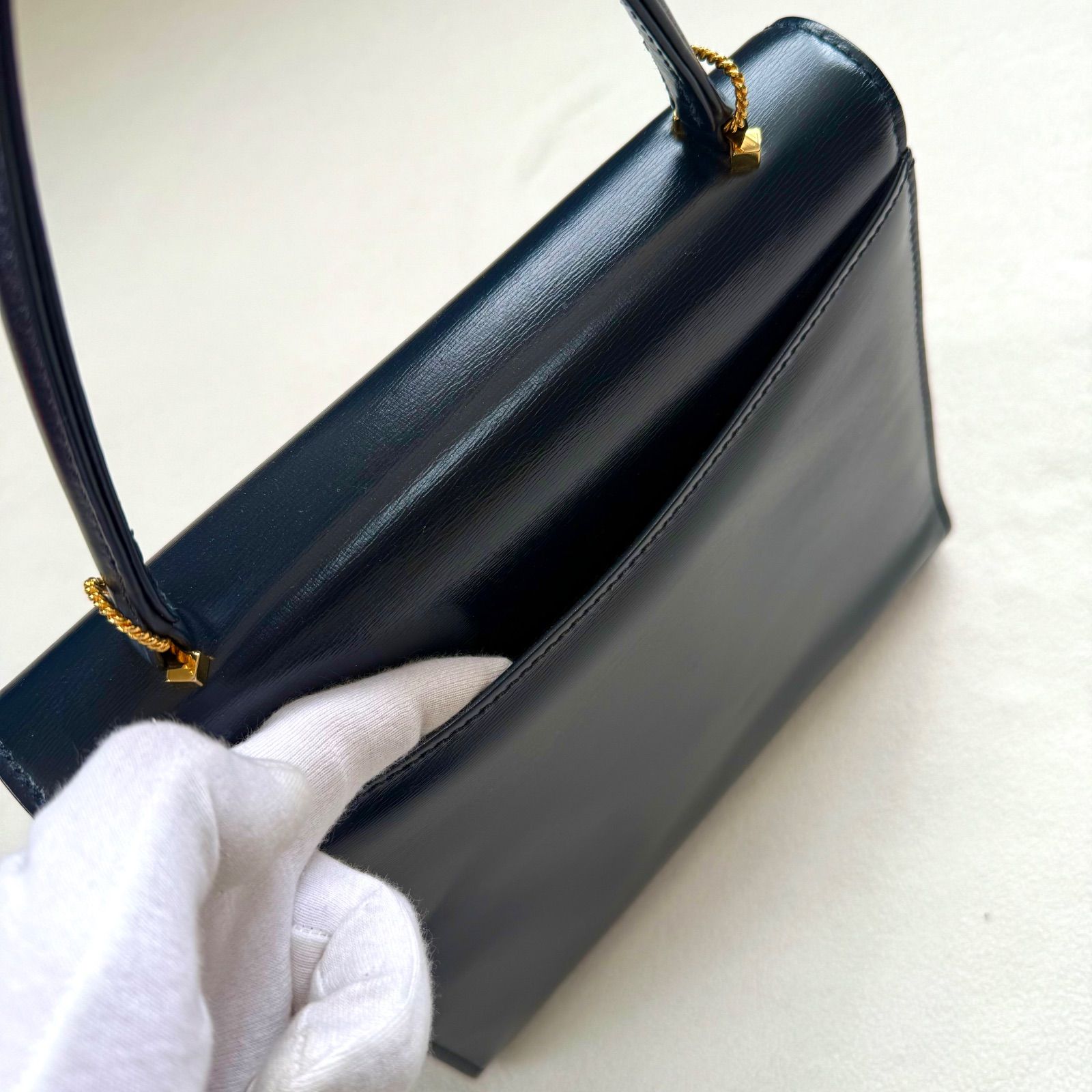 509)LAUNER ロウナー 2Way ショルダー クラッチバッグ 英国王室御用達 