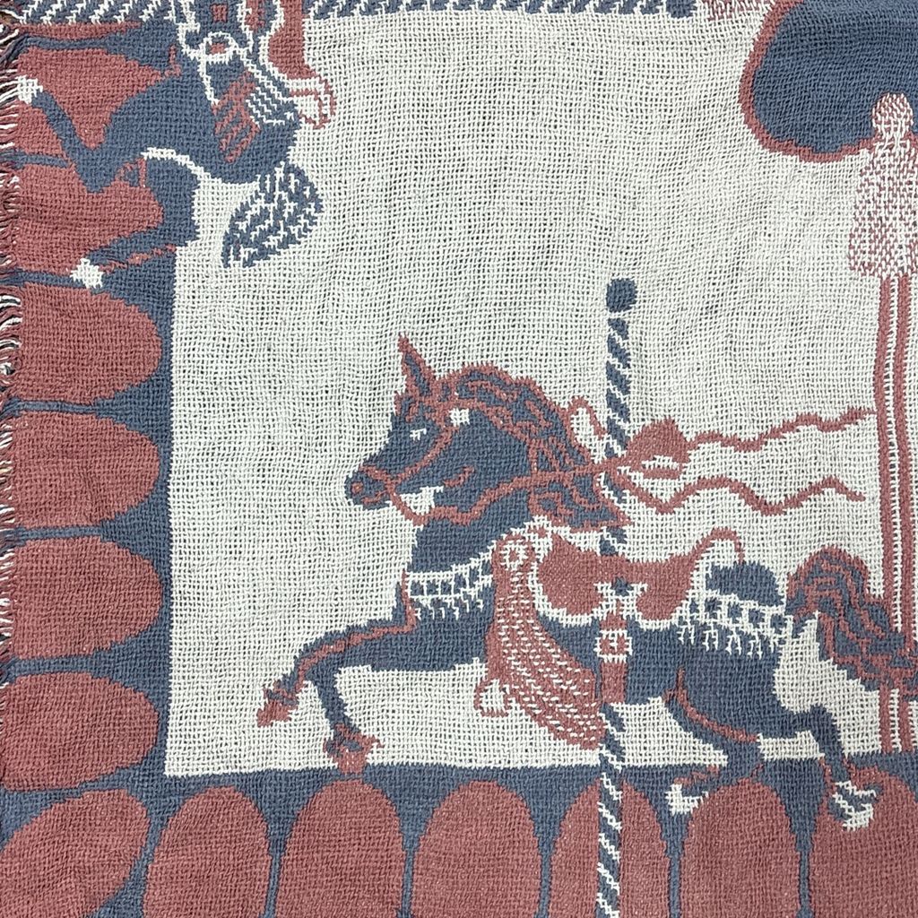 vintageラグ ブランケット マルチカバー タペストリー アニマル 動物