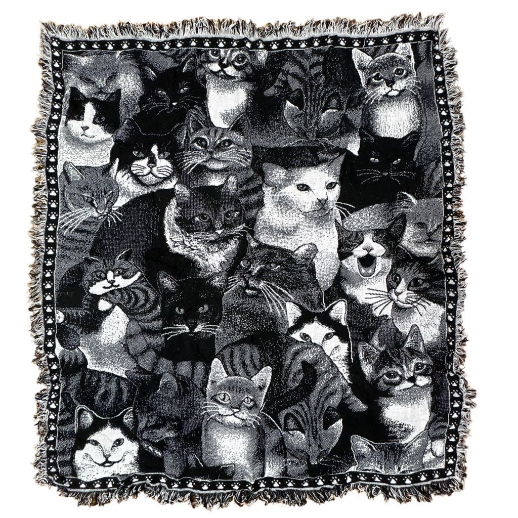 vintageラグ ブランケット マルチカバー タペストリー アニマル 動物