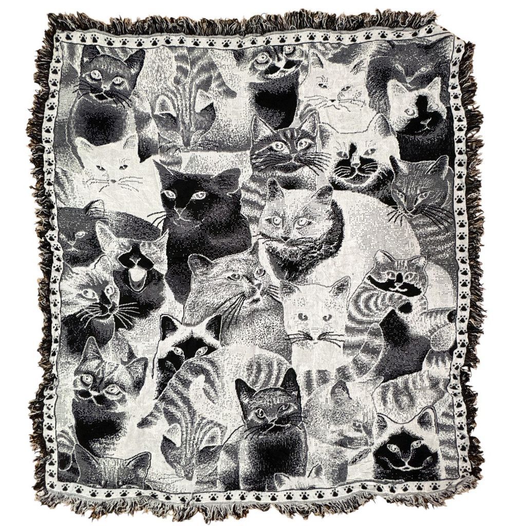 vintageラグ ブランケット マルチカバー タペストリー アニマル 動物