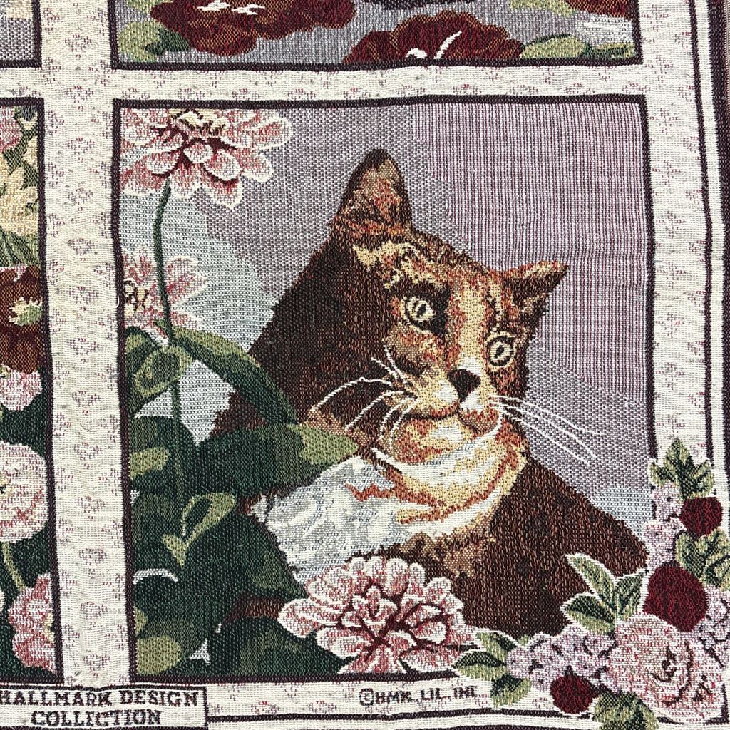 vintageラグ ブランケット マルチカバー タペストリー アニマル 動物