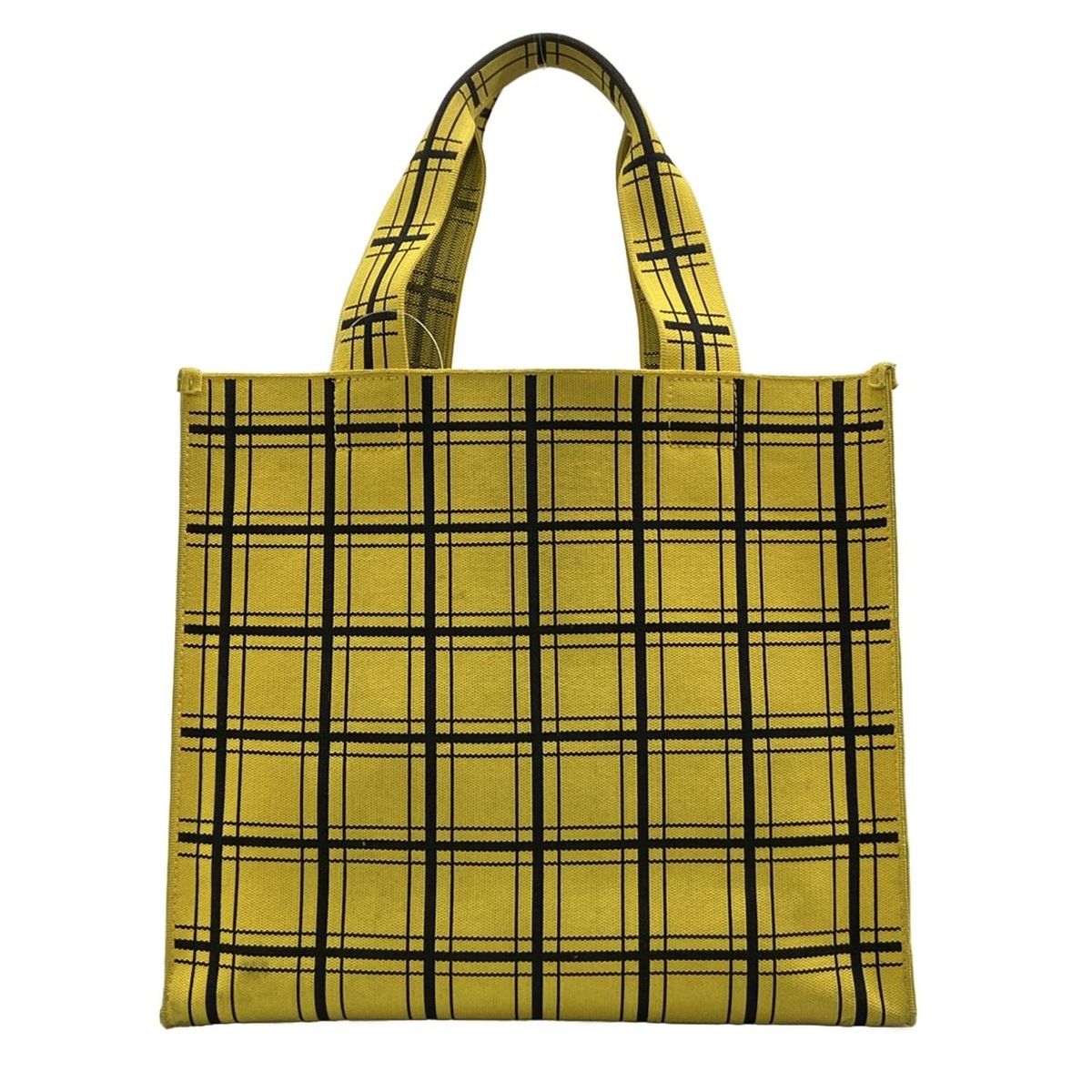 MARNI(マルニ) トートバッグ - SHMQ0046A0 イエロー×黒 チェック柄