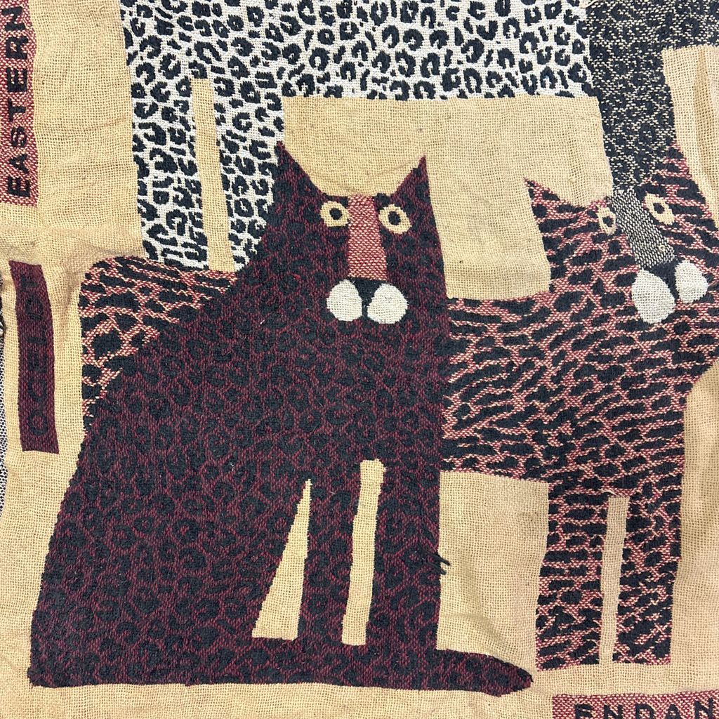 vintageラグ ブランケット マルチカバー タペストリー アニマル 動物