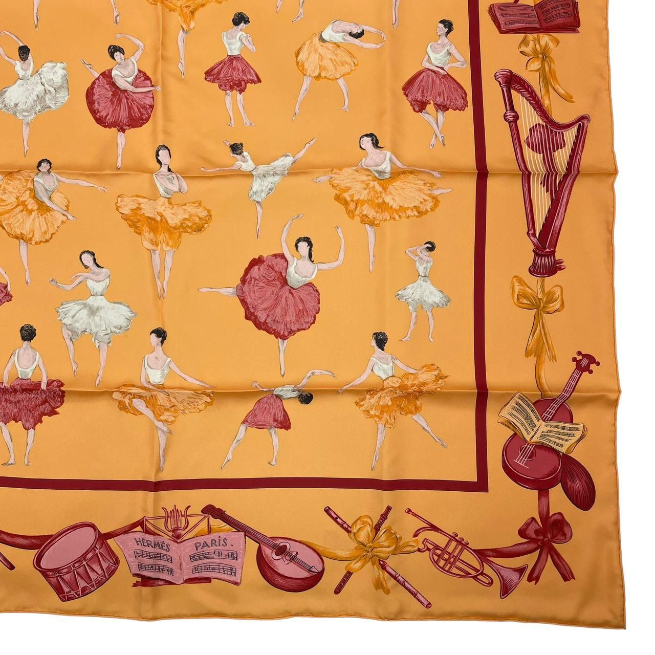 新品同様 HERMES エルメス カレ90 スカーフ バレエの踊り子 LA DANCE