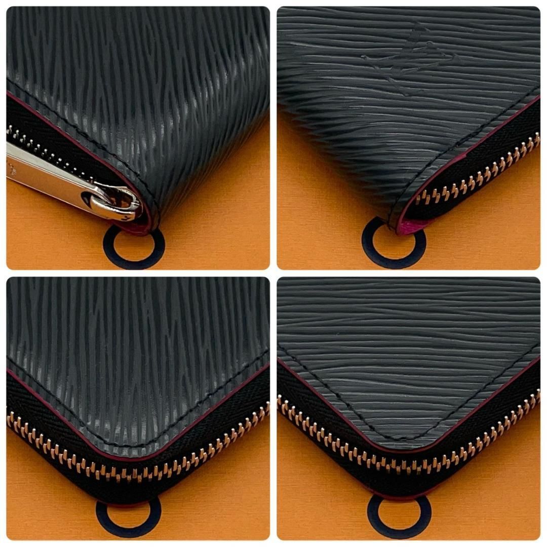 美品 ルイヴィトン エピ ジッピーウォレット 黒 ホットピンク ブラック 長財布 新品同様】ルイヴィトン Louis Vuitton 長財布 ジッピーウォレット