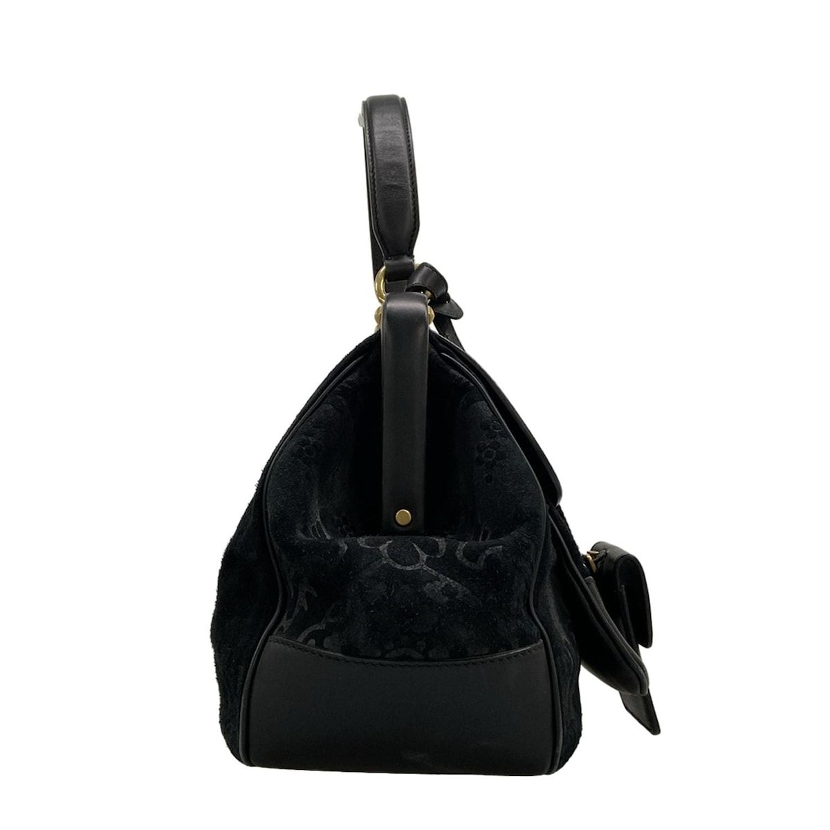 GUCCI(グッチ) ハンドバッグ オールドグッチ 303886 黒 レザー - メルカリ 