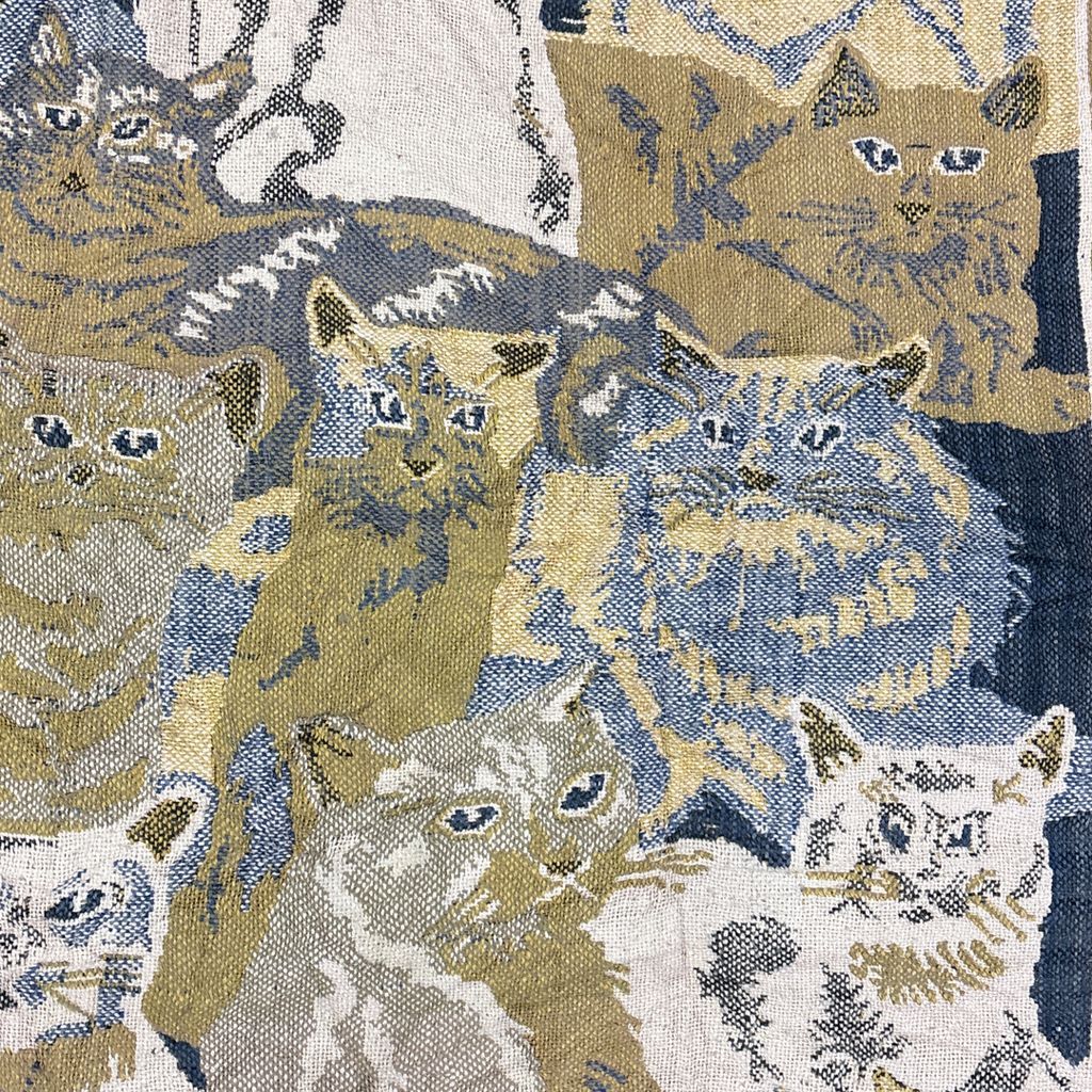 vintageラグ ブランケット マルチカバー タペストリー アニマル 動物