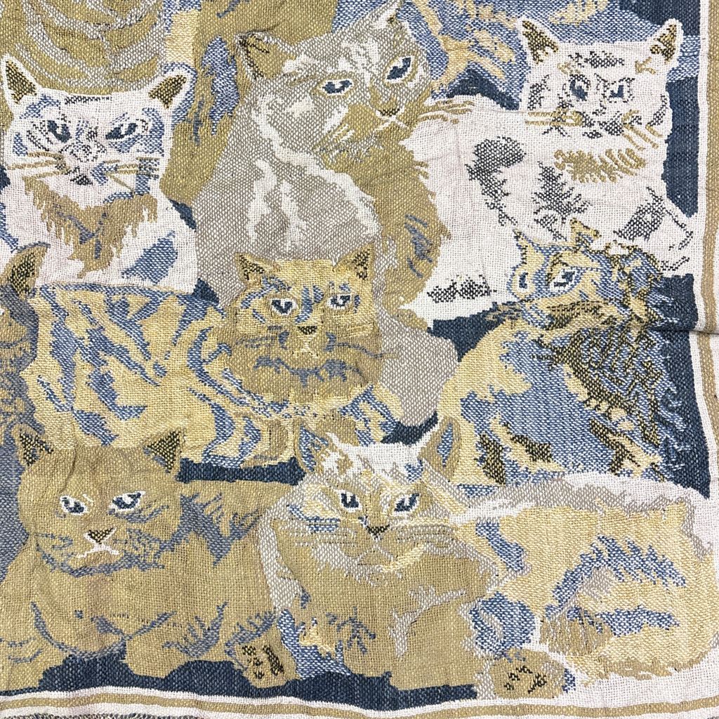 vintageラグ ブランケット マルチカバー タペストリー アニマル 動物