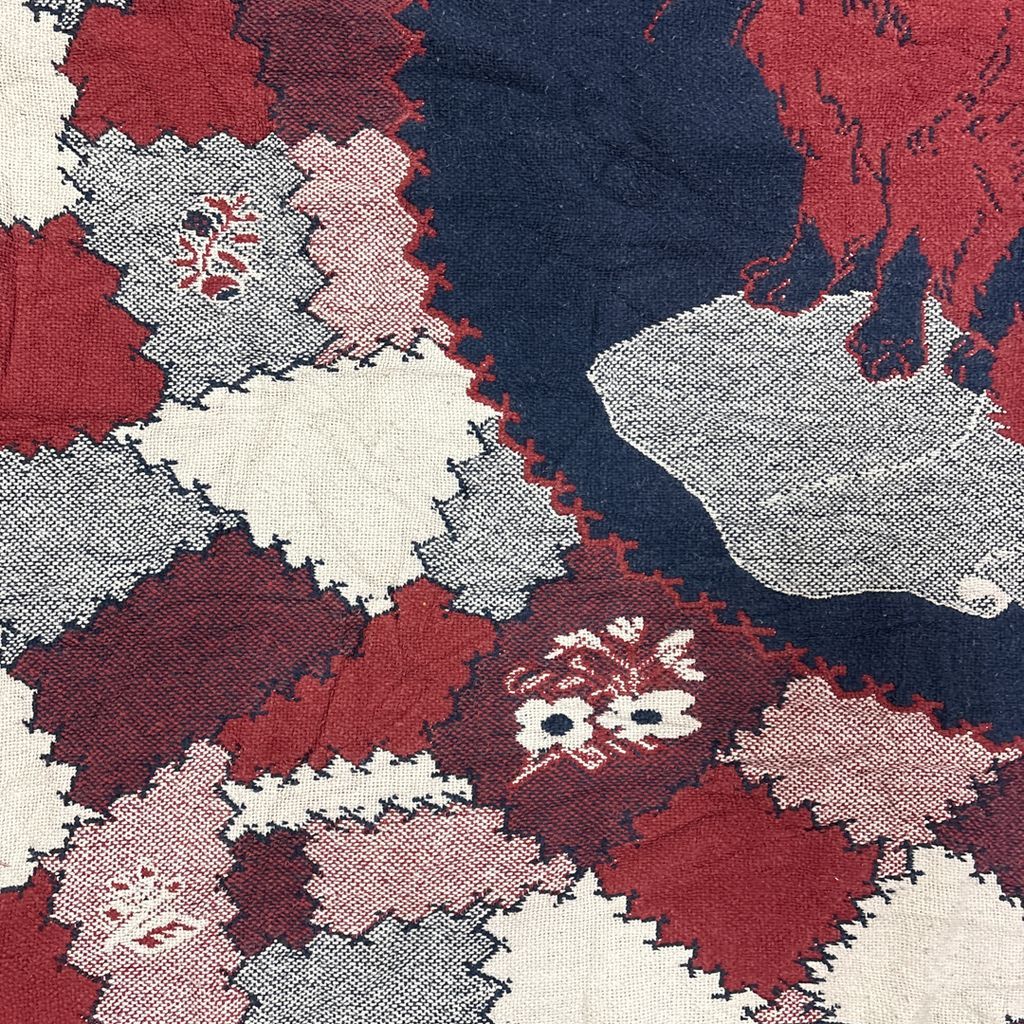 vintageラグ ブランケット マルチカバー タペストリー アニマル 動物