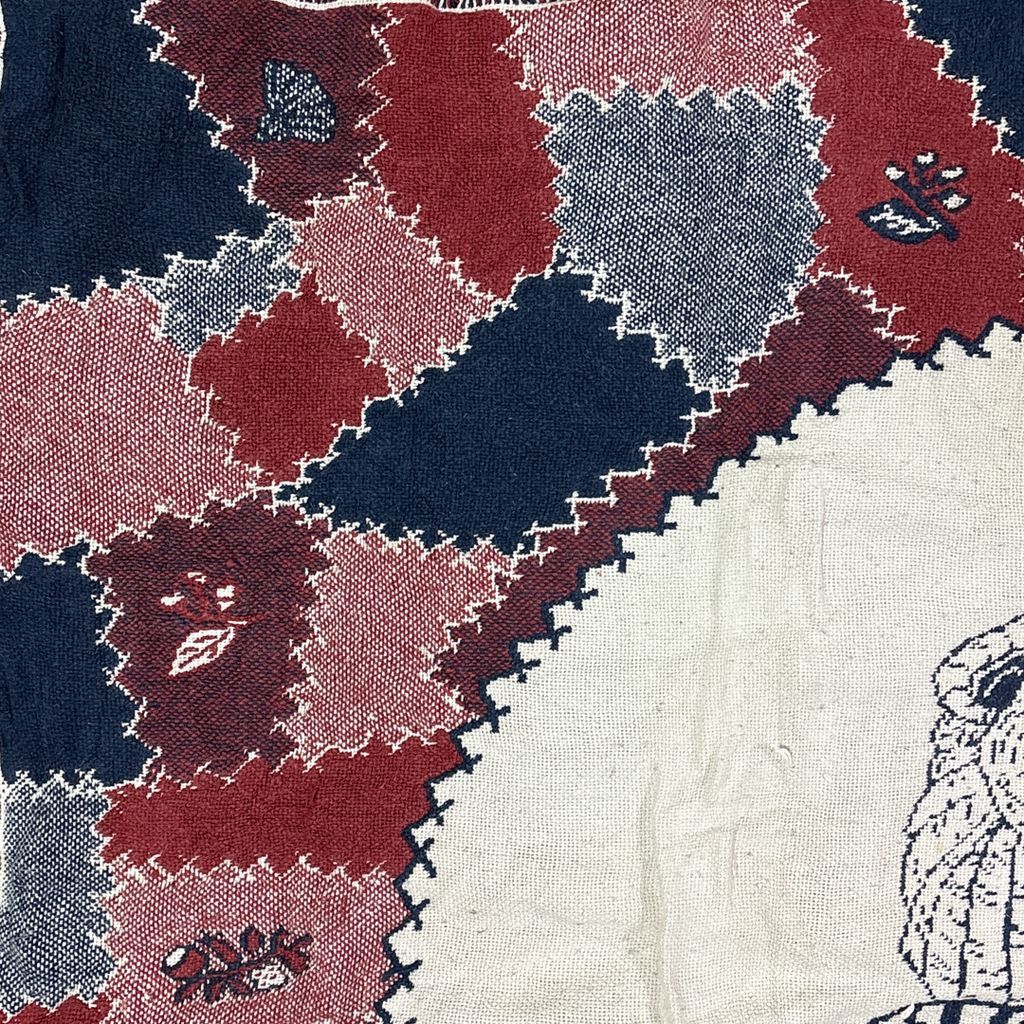 vintageラグ ブランケット マルチカバー タペストリー アニマル 動物