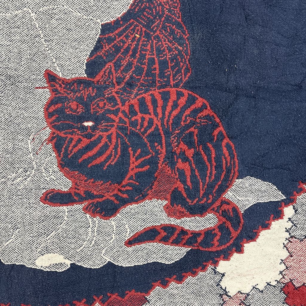 vintageラグ ブランケット マルチカバー タペストリー アニマル 動物