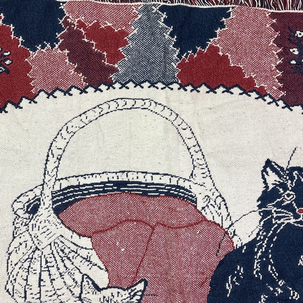 vintageラグ ブランケット マルチカバー タペストリー アニマル 動物