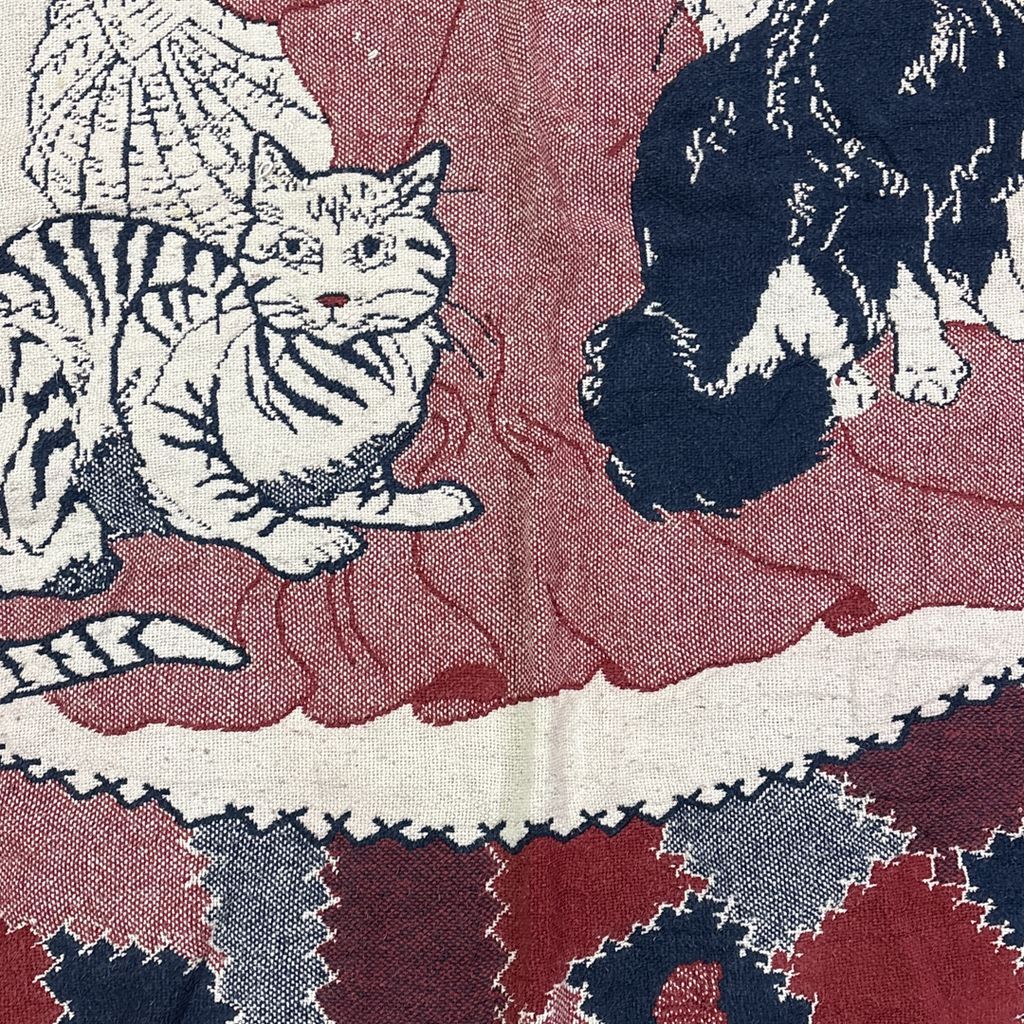 vintageラグ ブランケット マルチカバー タペストリー アニマル 動物