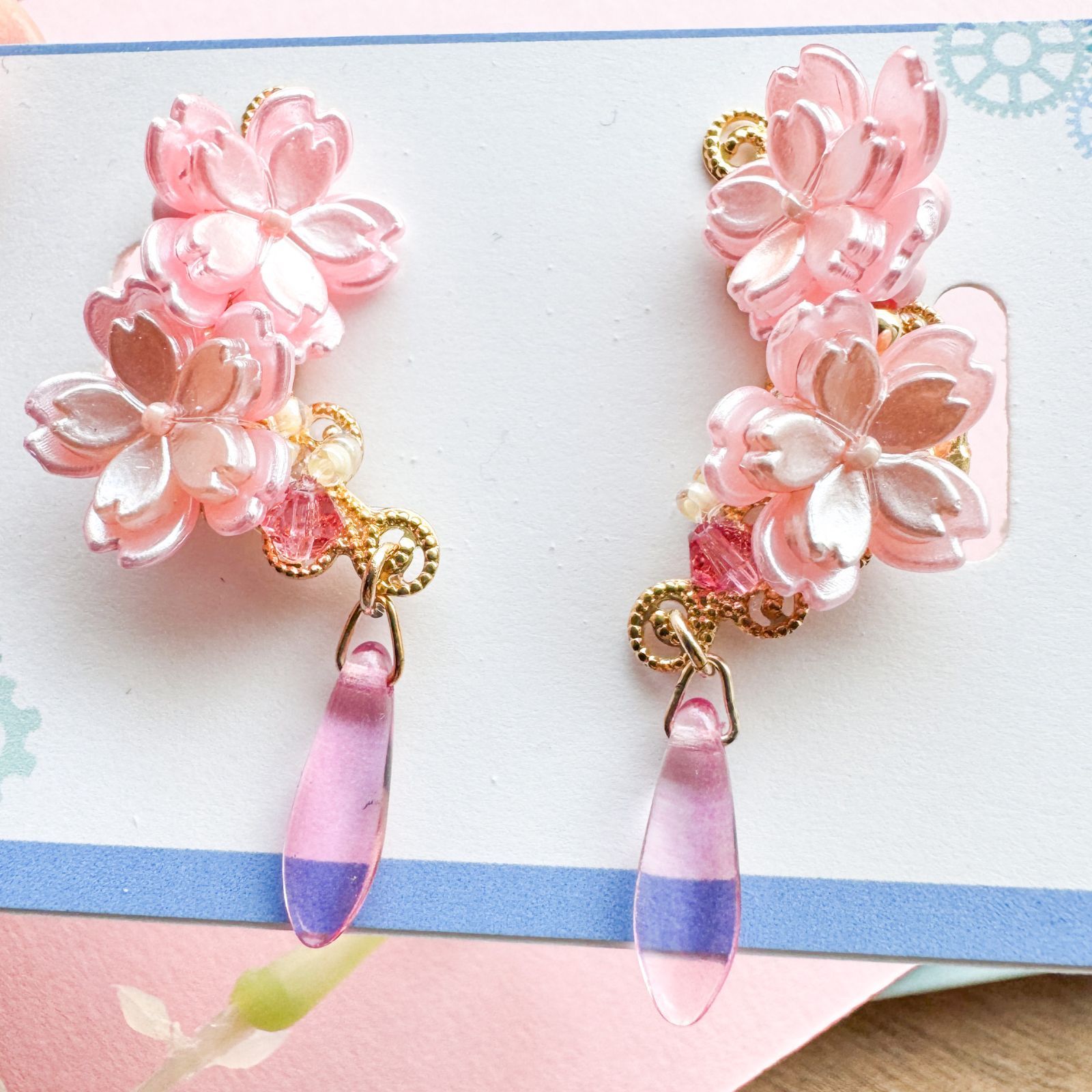 満開の桜イヤーカフ（両耳セット） - メルカリ