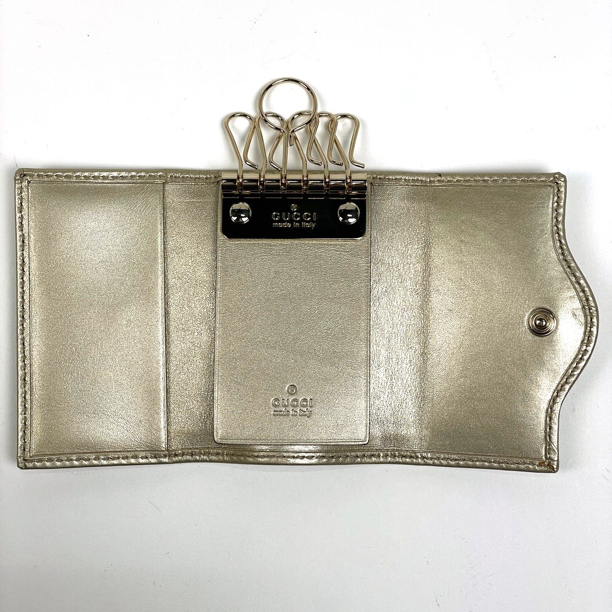 グッチ GUCCI インターロッキングG 6連 キーケース キーリング 鍵 キー