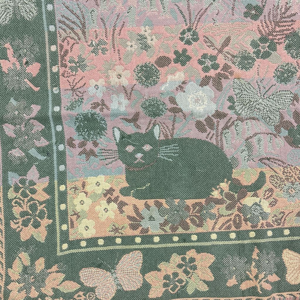 vintageラグ ブランケット マルチカバー タペストリー アニマル 動物