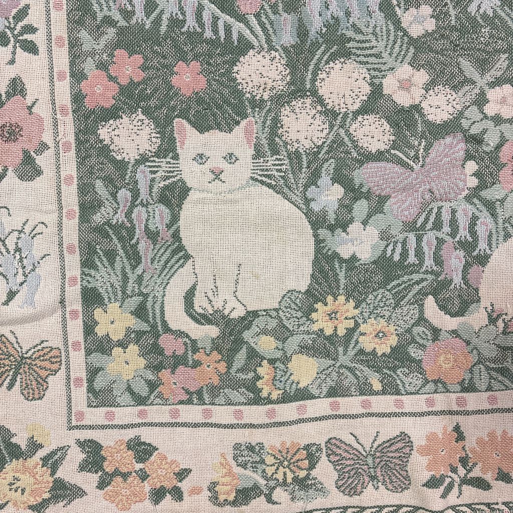 vintageラグ ブランケット マルチカバー タペストリー アニマル 動物