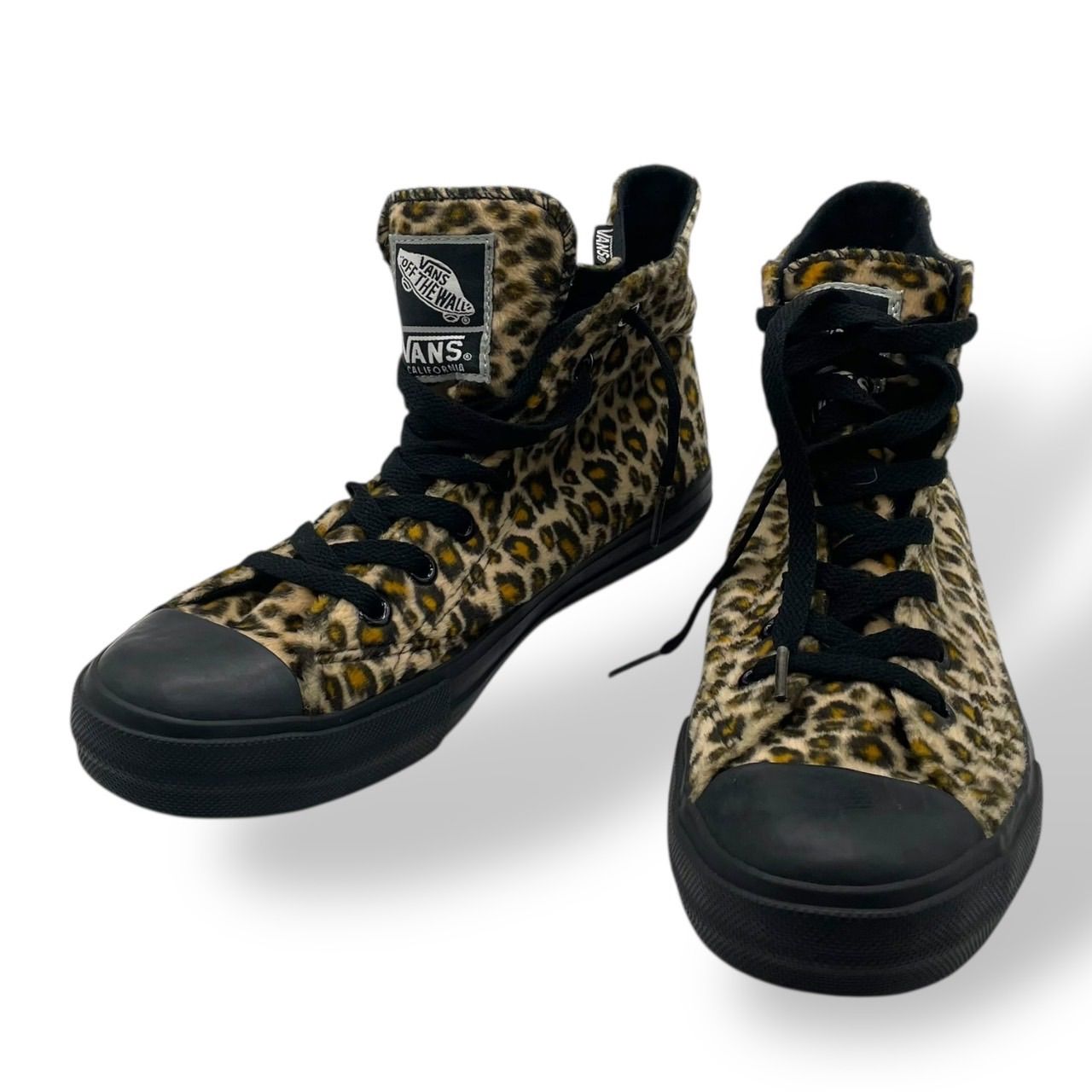 美品 VANS バンズ ハイカットスニーカー レオパード 豹柄 定番デザイン