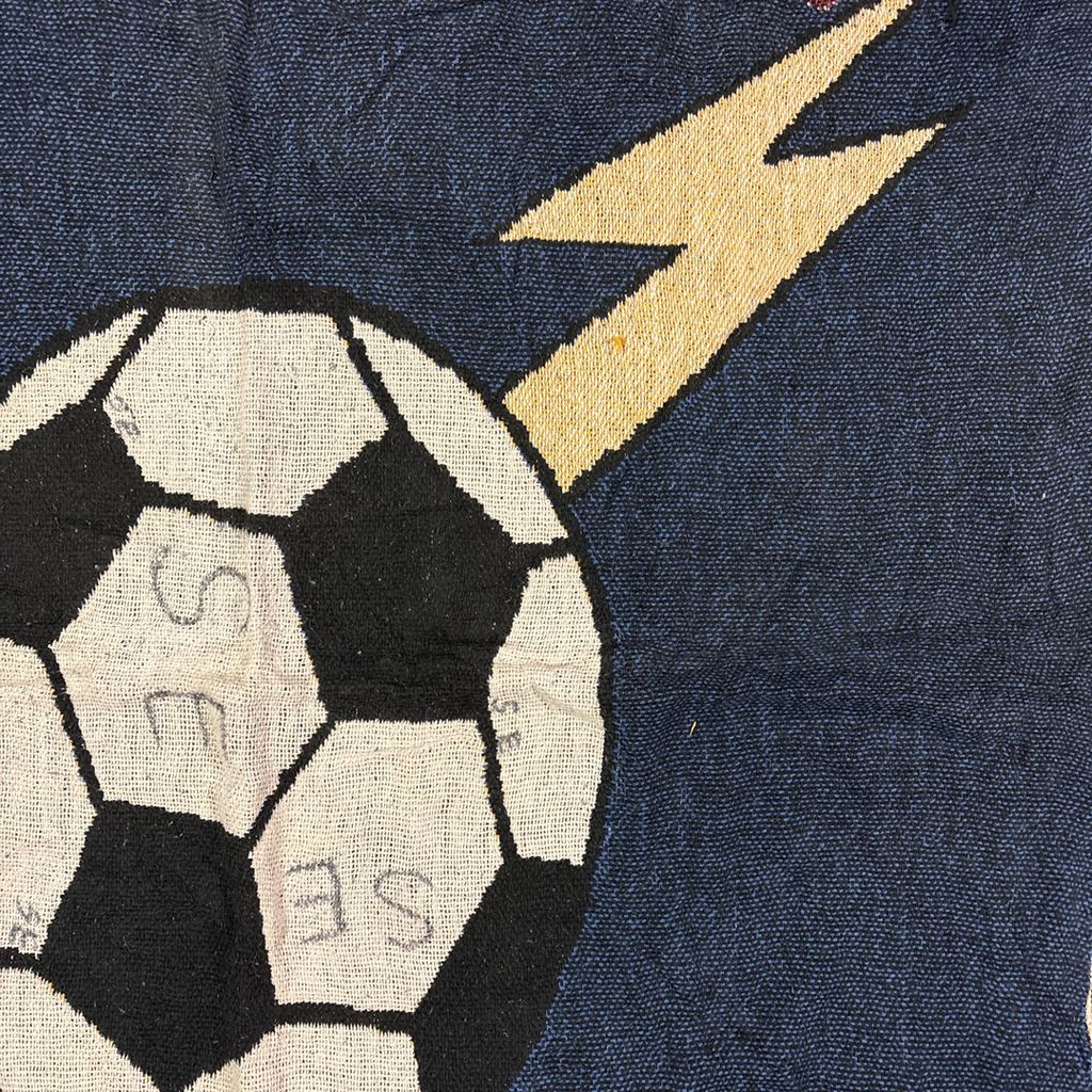 vintageラグ ブランケット マルチカバー タペストリー サッカーボール
