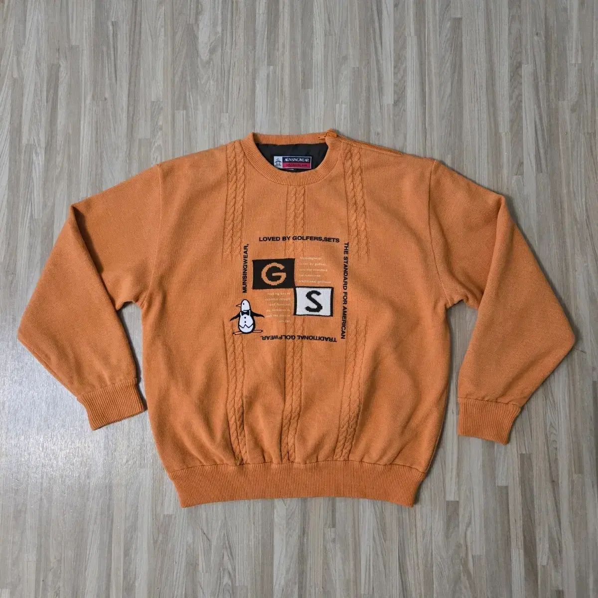 ゴルフウェア Munsingwear オレンジ トレーナー レディース90) MUNSINGWEAR マンシングウェア オレンジ色 ゴルフ 防風