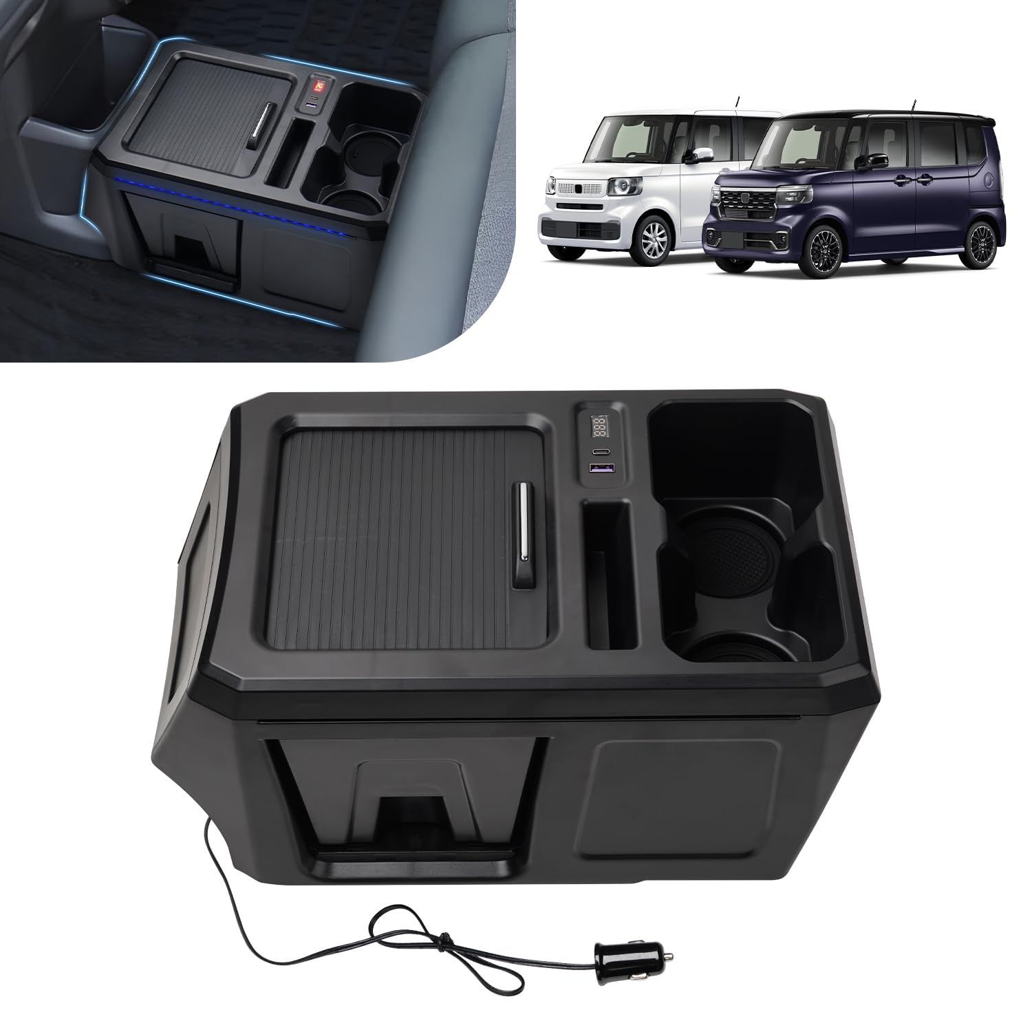 Mozan ホンダ N-BOX カスタム JF5 JF6 専用 コンソールボックス NBOX