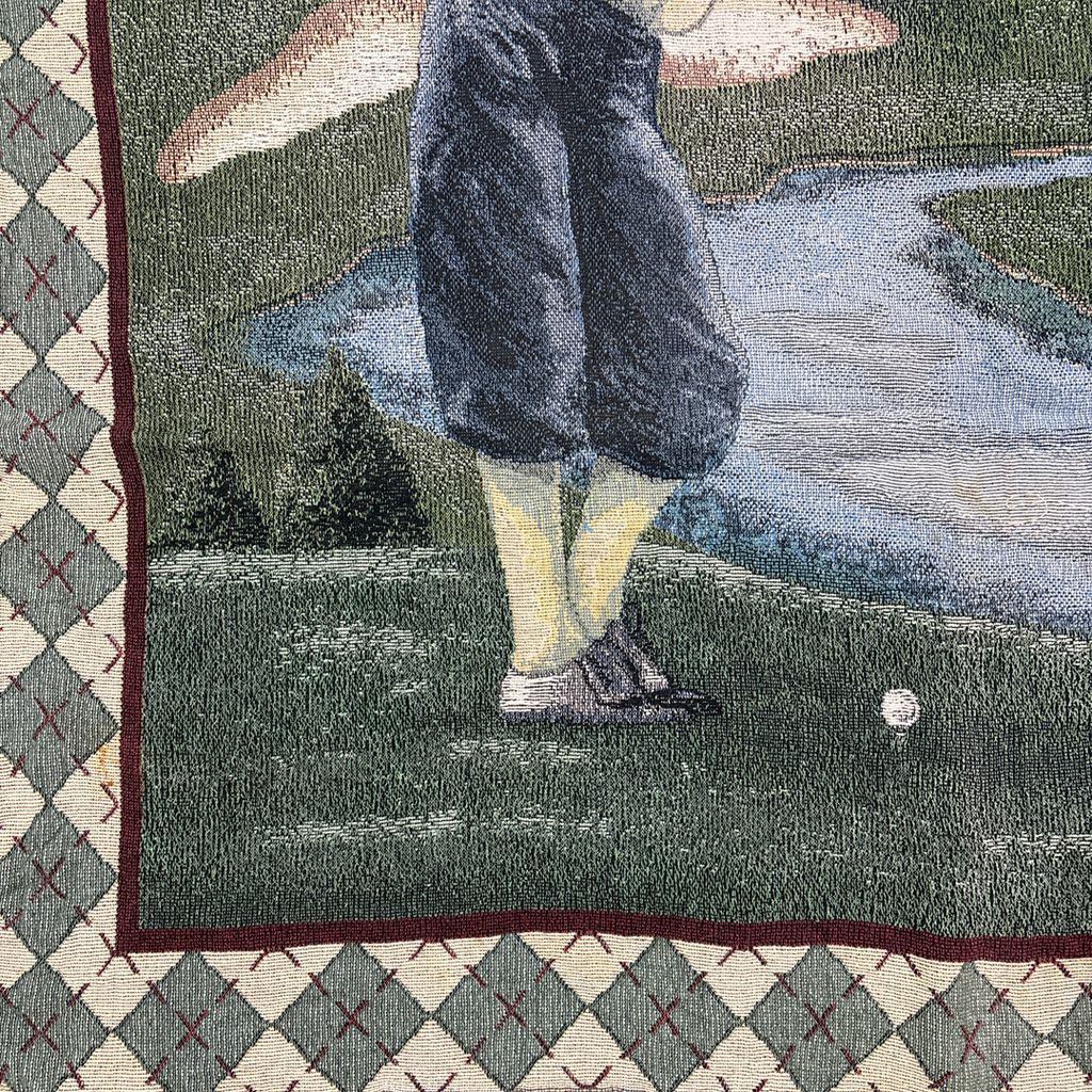 vintageラグ ブランケット マルチカバー タペストリー スポーツ Golf