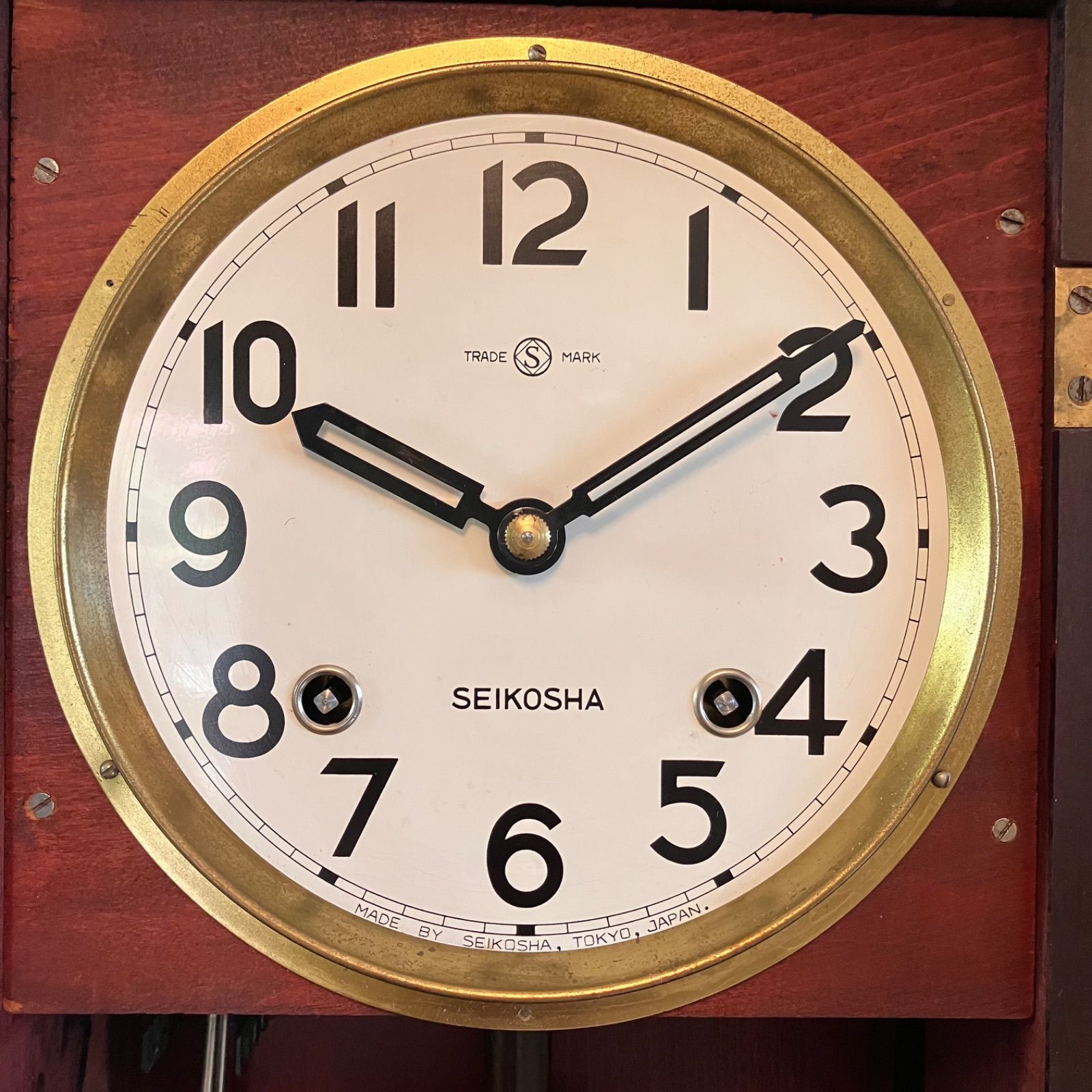 昭和レトロ 精工舎 宮型本打ち掛時計 オーバーホール済 稼働品 - メルカリ
