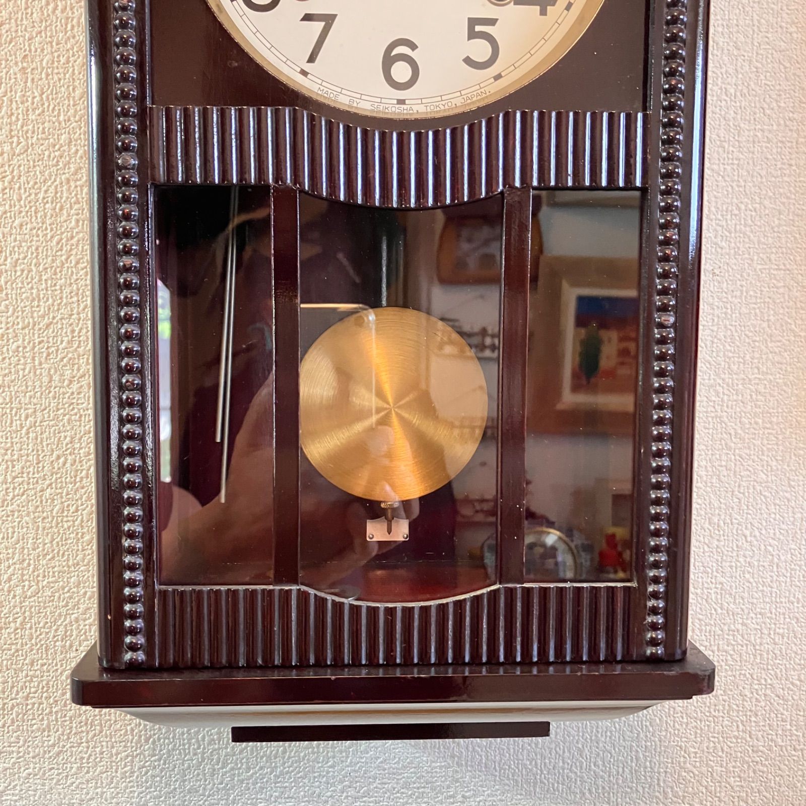 昭和レトロ 精工舎 宮型本打ち掛時計 オーバーホール済 稼働品 - メルカリ
