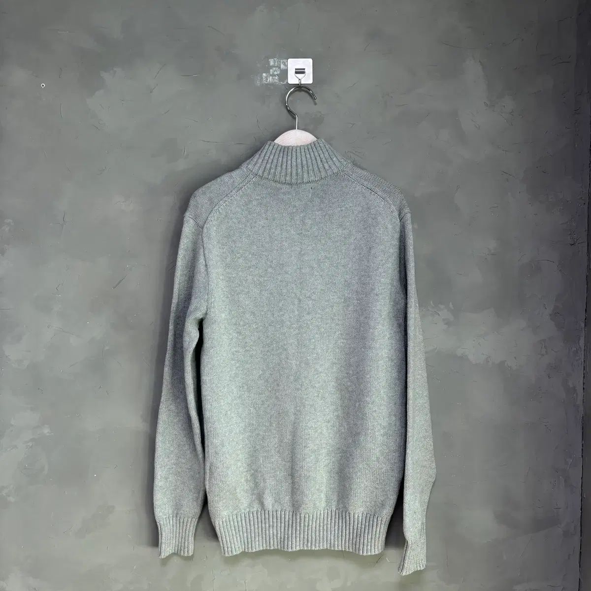 ポロラルフローレン ハーフジップ ニット グレー - メルカリ