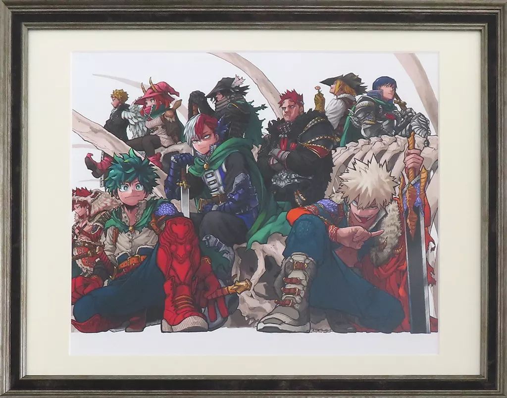 原画イラストボード 付属品付 ジャンプ原画ワールド 額装高精細デジタルカラー 僕のヒーローアカデミア