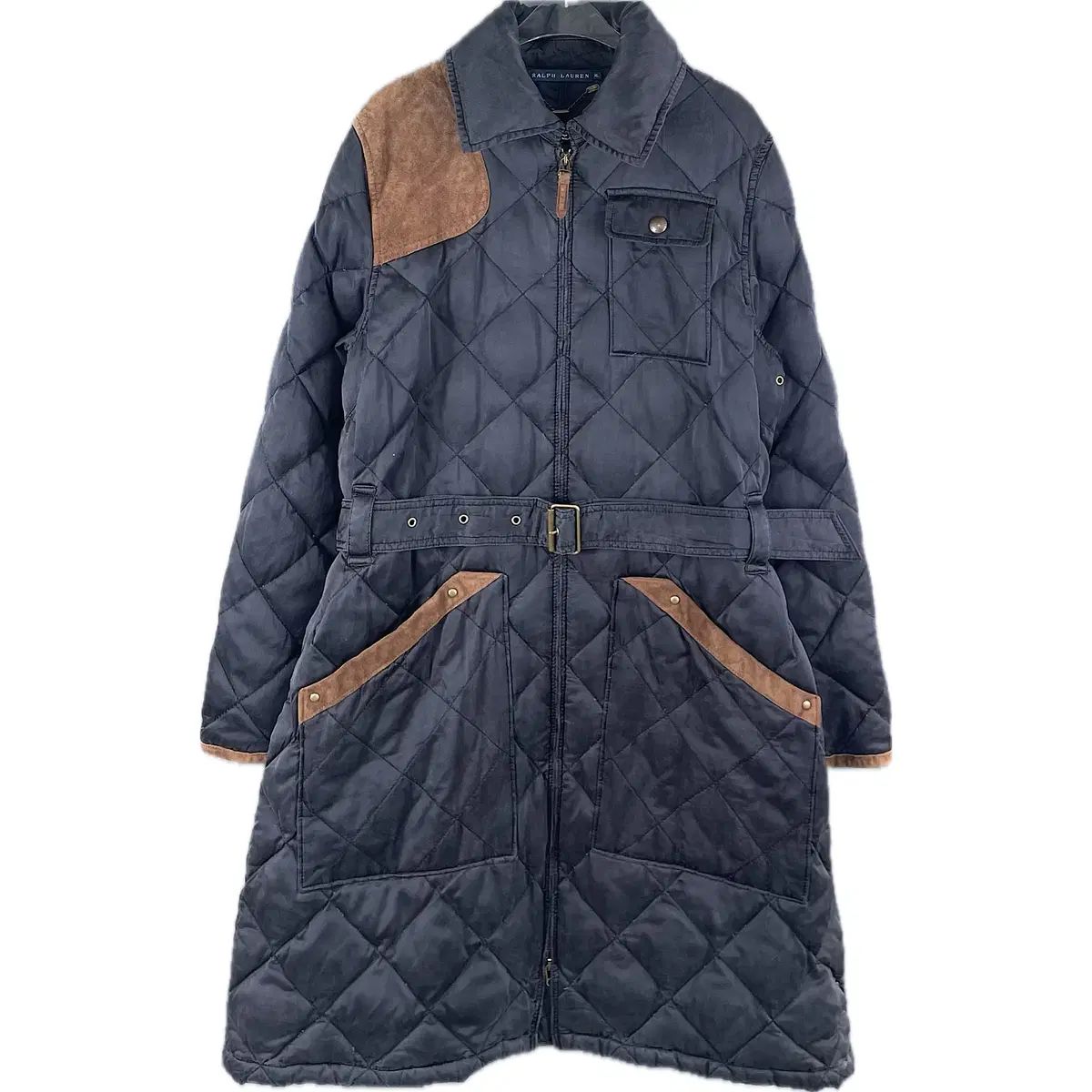 XL ポロ ラルフローレン レディース キルティング ベルト付き ダック