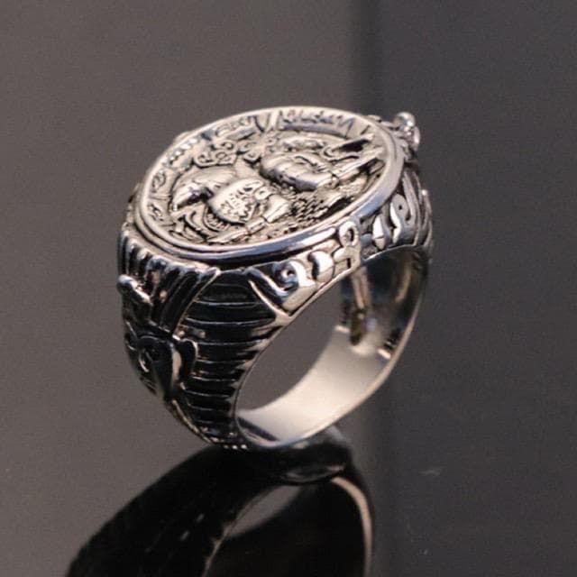 H257】リング メンズ 指輪 シルバー エジプト 合金 遺跡 20号 - メルカリ
