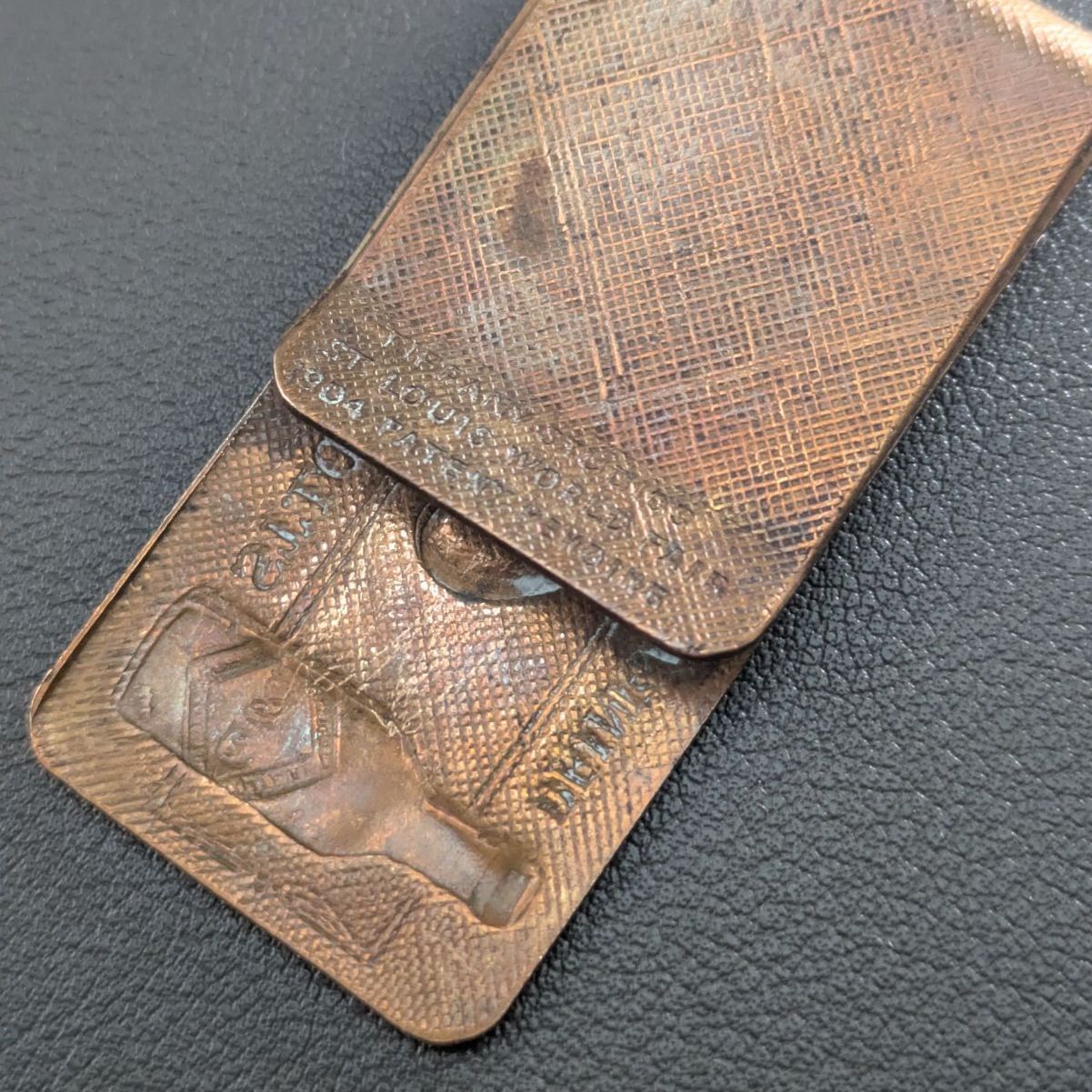 銅製】希少品 コカ・コーラ×ティファニー マネークリップ セントルイス