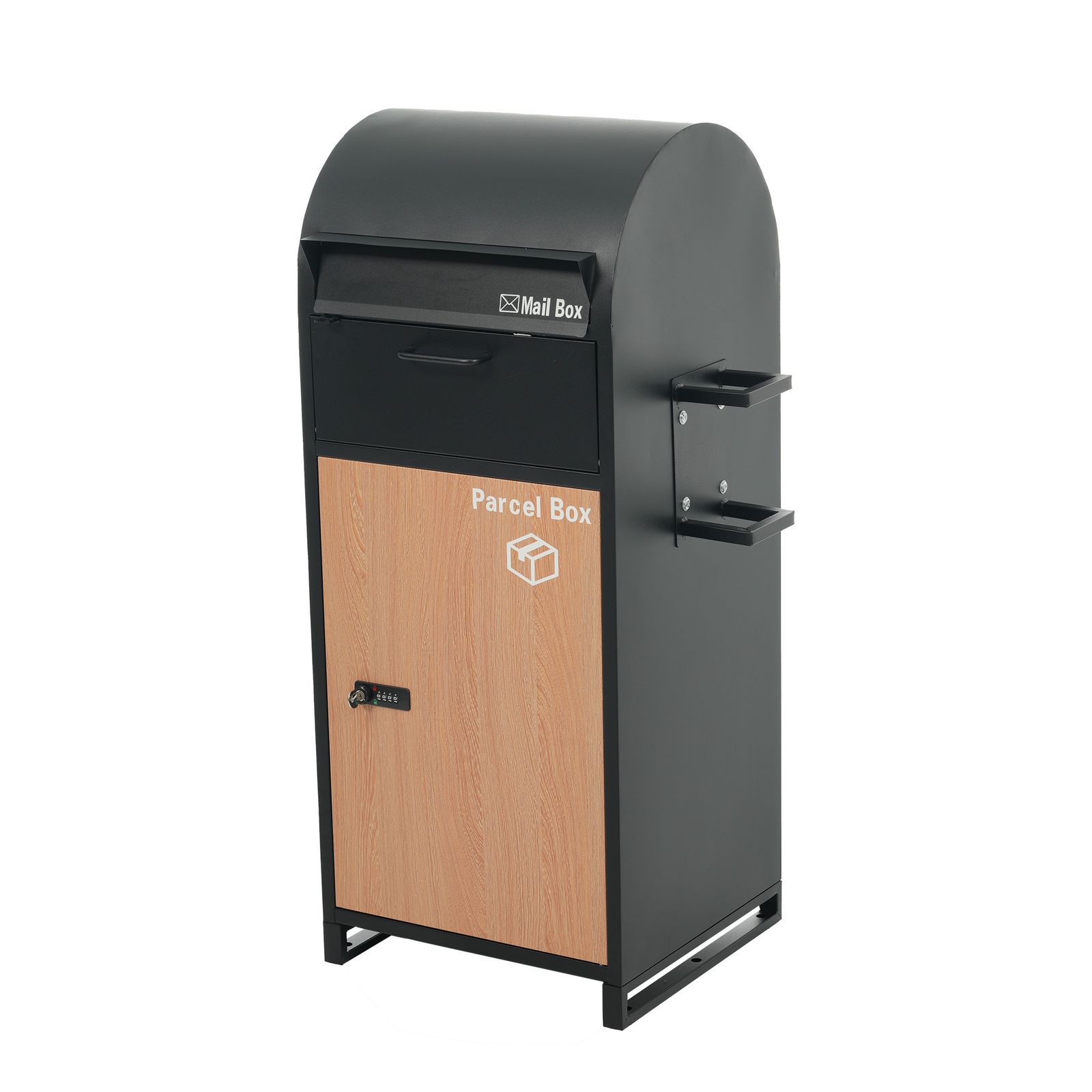 ポスト 置き型 ほぼ完成品 傘立て付き ポスト付き 宅配ボックス付き