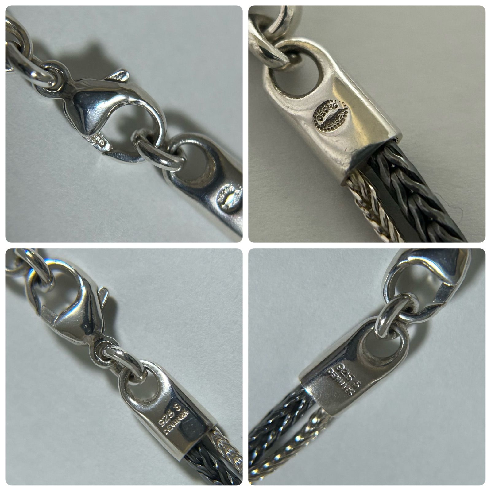 ジョージジェンセン ダブルチェーン ネックレス AG925 Georg Jensen