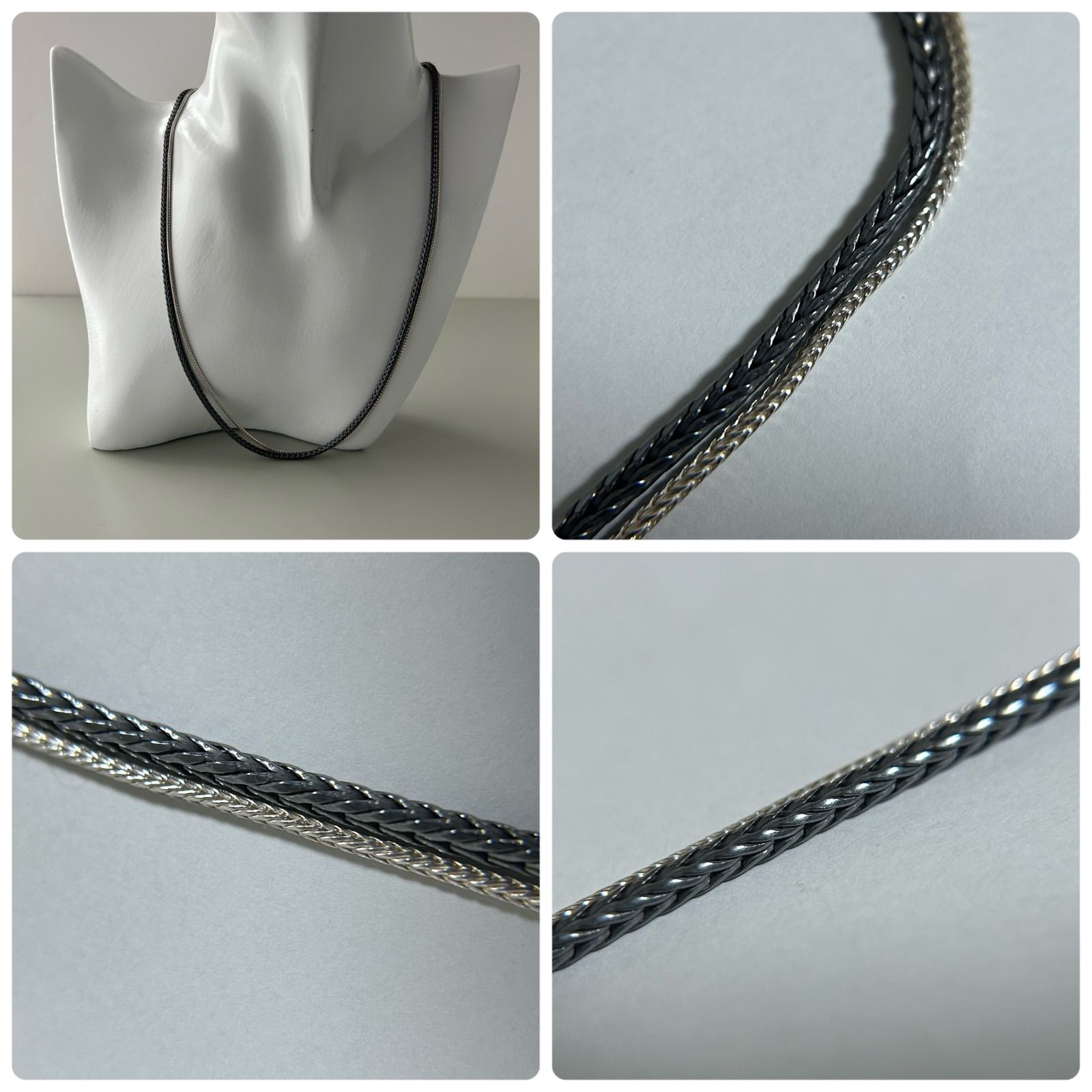 ジョージジェンセン ダブルチェーン ネックレス AG925 Georg Jensen
