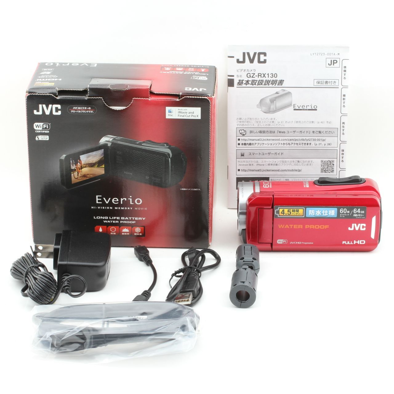 JVC GZ-RX130-R - メルカリ