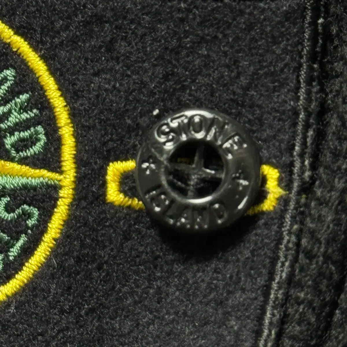 M) ストーンアイランド ワッペン ウール ニット ブラック - メルカリ