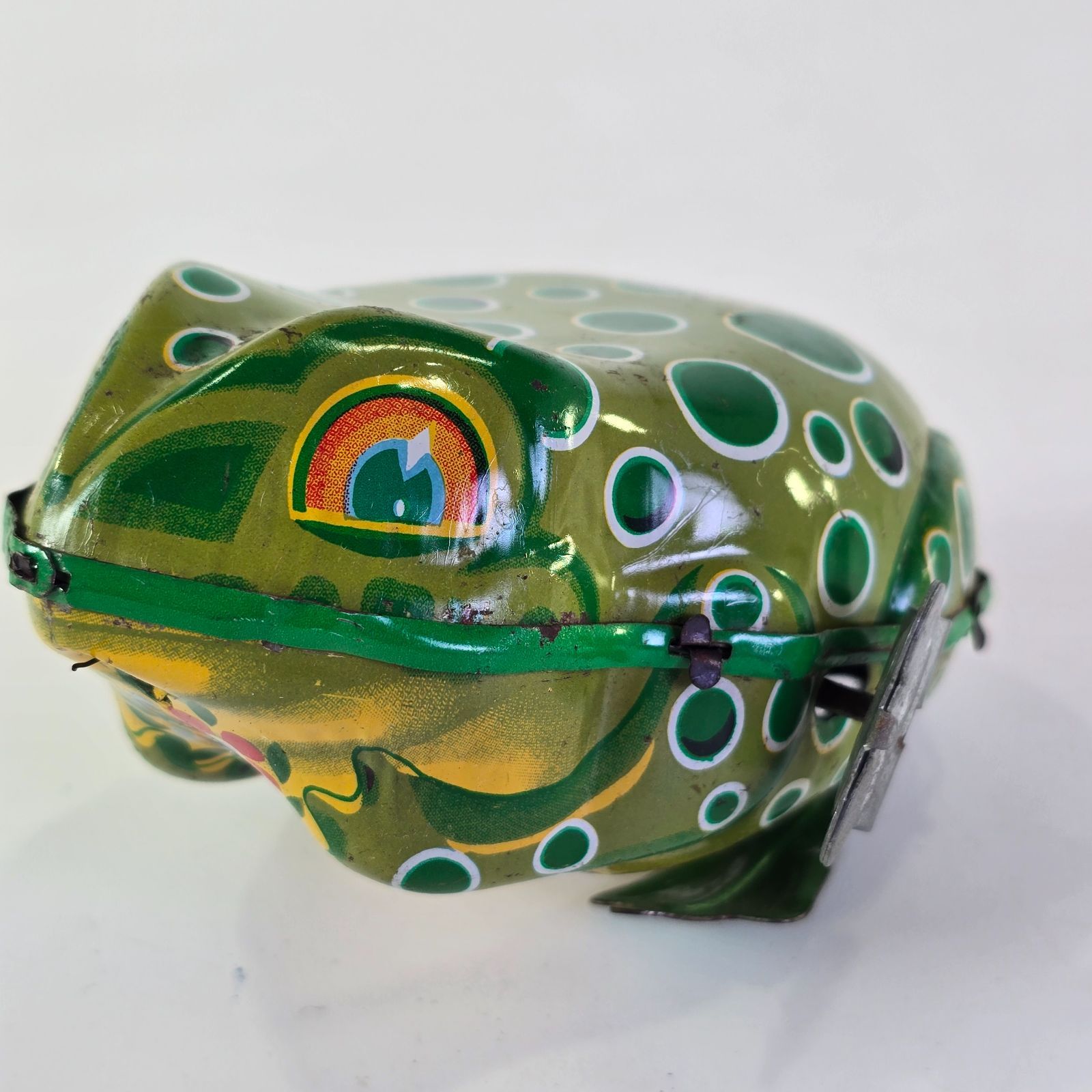 ブリキ おもちゃ ジャンピング 日本製 フロッグ 置物 動作未確認