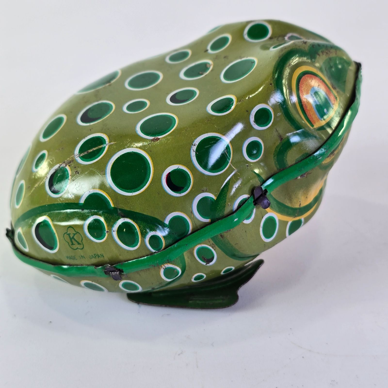 ブリキ玩具　セルロイド　カエルとアヒル ブリキ おもちゃ ジャンピング 日本製 フロッグ 置物 動作未確認