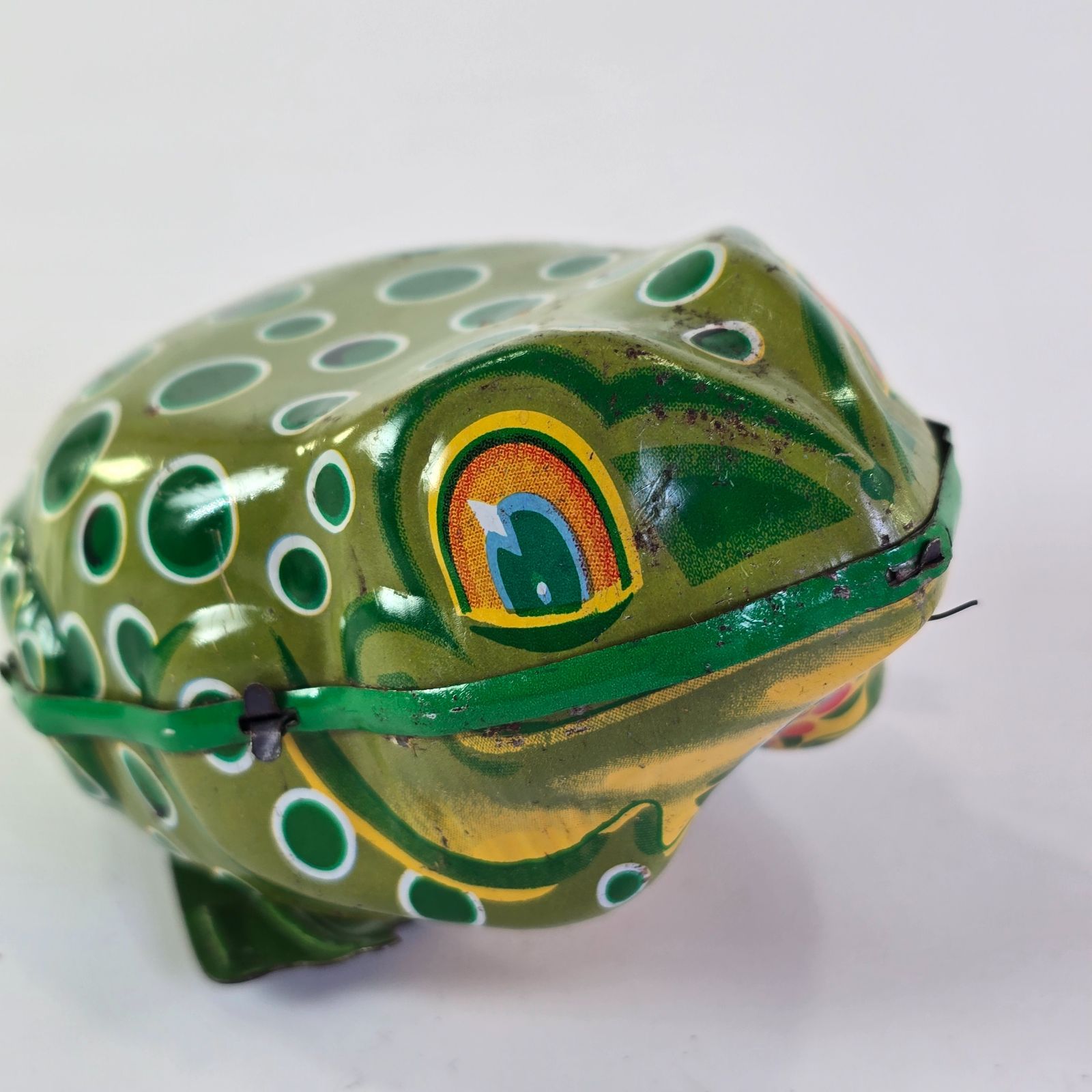 ブリキ おもちゃ ジャンピング 日本製 フロッグ 置物 動作未確認