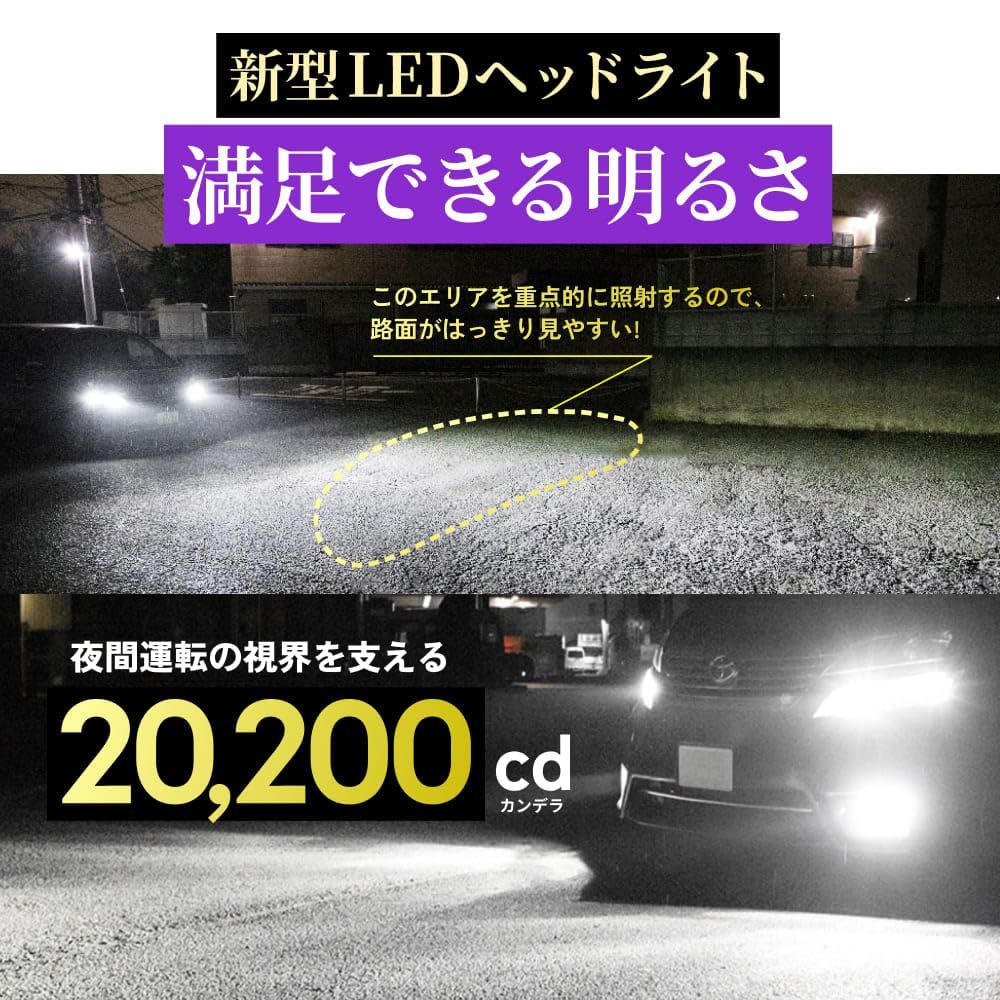 HID屋 D4S 20200cd(カンデラ) LED ヘッドライト 爆光 6500k ホワイト
