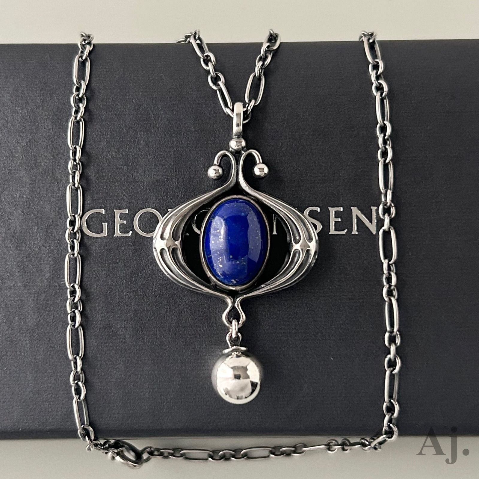 ジョージジェンセン ネックレス ペンダント 2013 ラピスラズリ Silver 